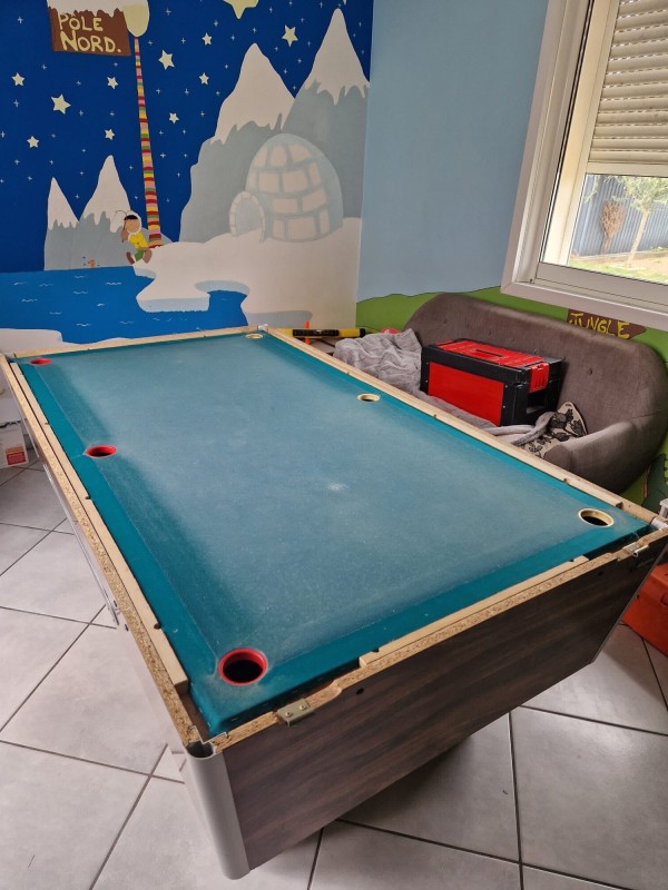  Réfection d’un tapis de billard 