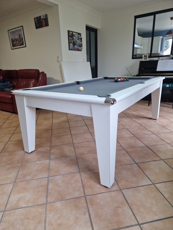 Billard table blanc 