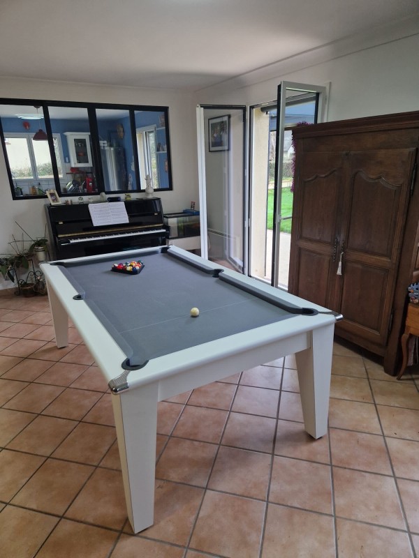 Billard table blanc 