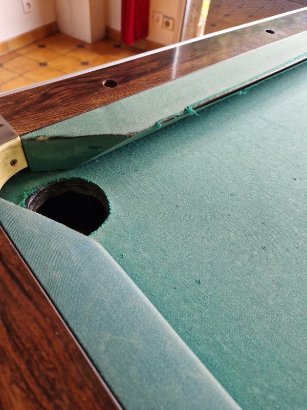 Remise en état d’un billard René Pierre