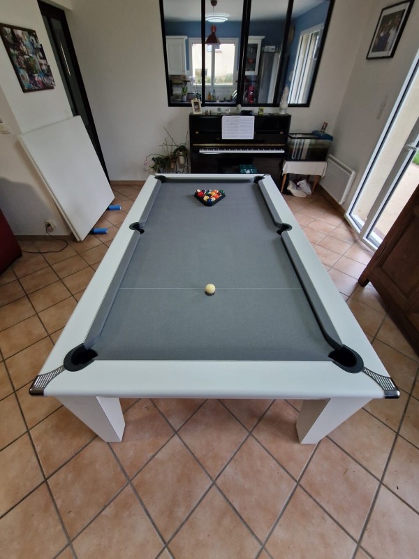 Billard table blanc 