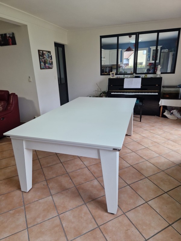 Billard table blanc 