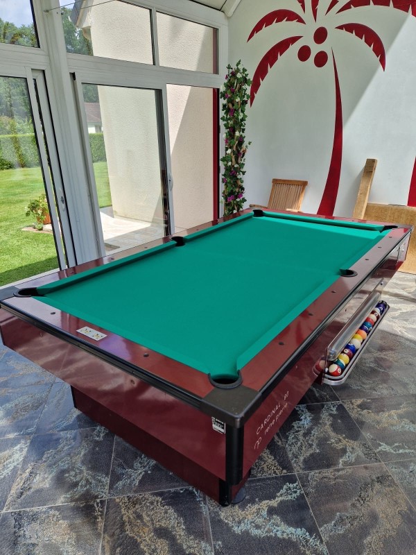 Réfection d’un tapis de billard