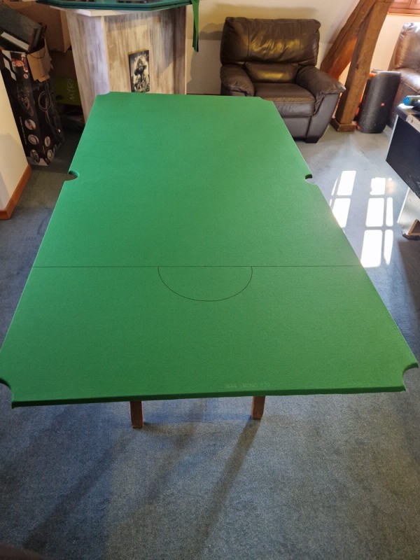 Réfection d’un tapis de billard