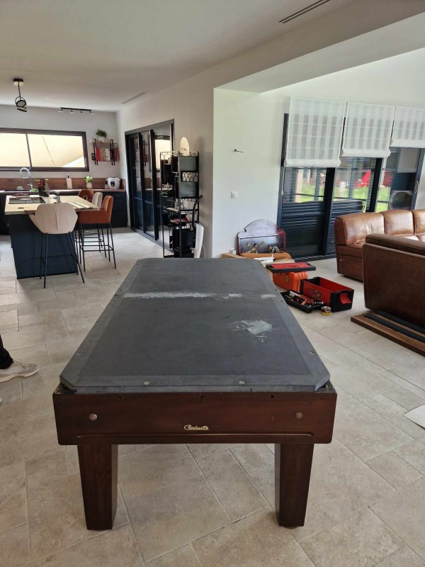 Remontage et réfection tapis Billard.